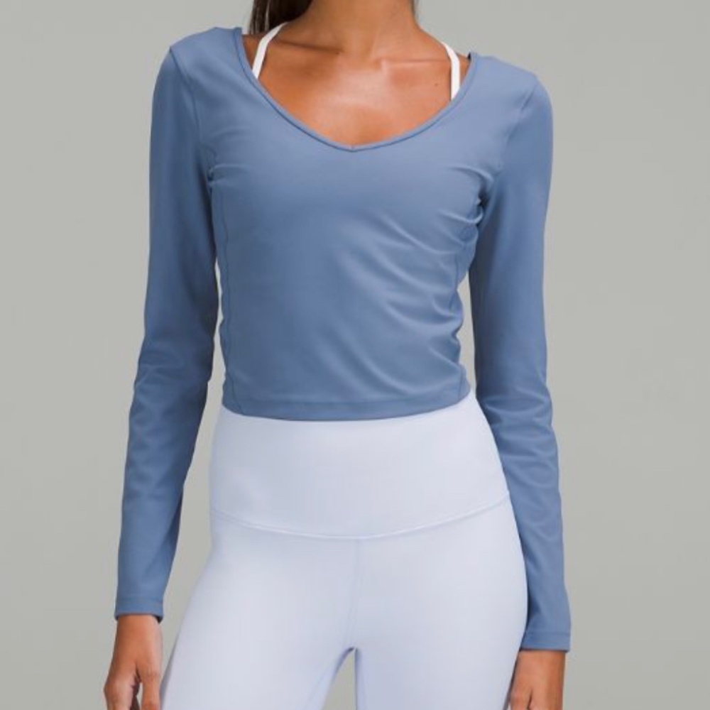 brand new-  lululemon align longsleeve in water drop blue!! - NEW WITH TAGS